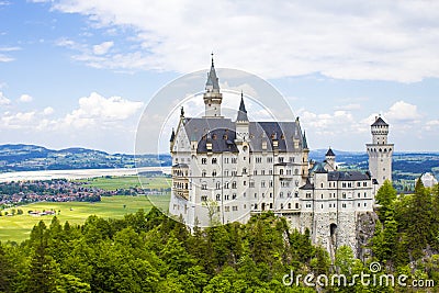 Schwangau, Germany -Neuschwanstein Castle Editorial Stock Photo