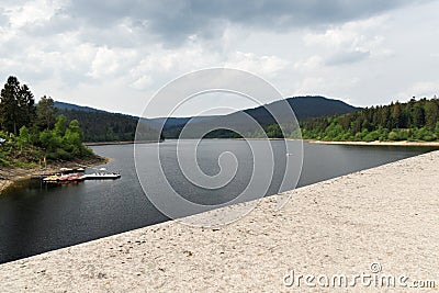 Schwarzenbach-Talsperre Dam at Black Forest in Germany Stock Photo