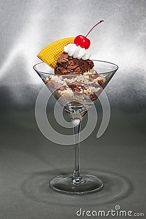 Schwarzwaelder Kirsch ice cream Stock Photo