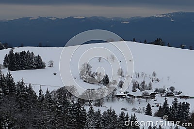 Schwarzwald im Winter Stock Photo