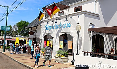 Schweinehaus Bavarian Restaurant In Overton Square in Memphis Editorial Stock Photo