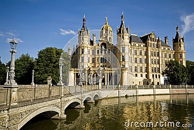 Schwerin Castle Stock Photo