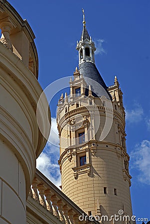 Schwerin Castle Stock Photo