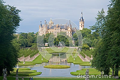 Schwerin Castle Stock Photo