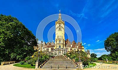 Schwerin Castle in North Germany Editorial Stock Photo