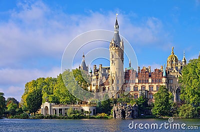 Schwerin palace Stock Photo