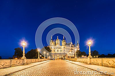 Schwerin palace or Schwerin Castle, northern Germany Stock Photo