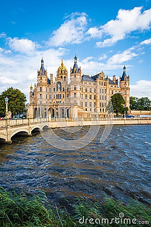 Schwerin palace or Schwerin Castle, northern Germany Stock Photo