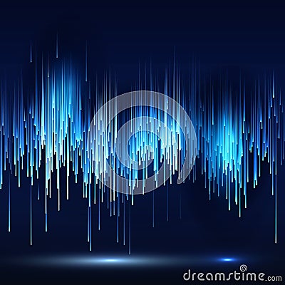 Sci-fi Abstract Matrix Futuristic Technology Background Vector Illustration