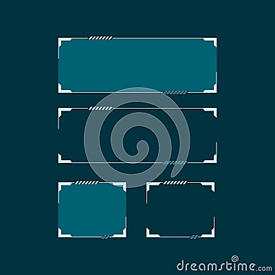 Sci Fi modern futuristic HUD user interface. Abstract techno vector illustration concept Vector Illustration