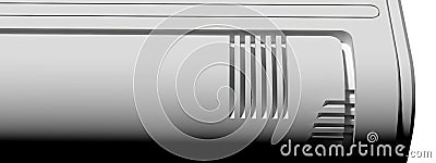 Sci-fi objects Mechanical devices with novel functions Gray abstract, elegant and modern 3D rendering image Stock Photo