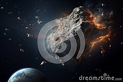 Science asteroid universe space astronomy Stock Photo