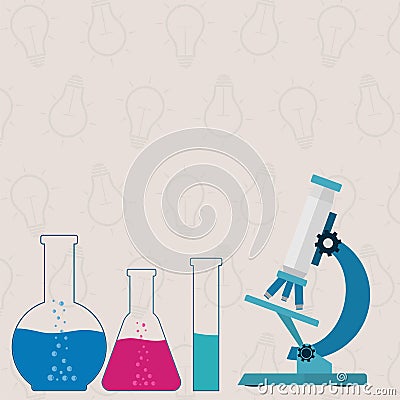 Science background with place for your text. Science concept. Vector illustration. Vector Illustration