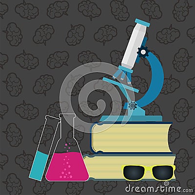 Science background with place for your text. Science concept. Vector illustration. Vector Illustration