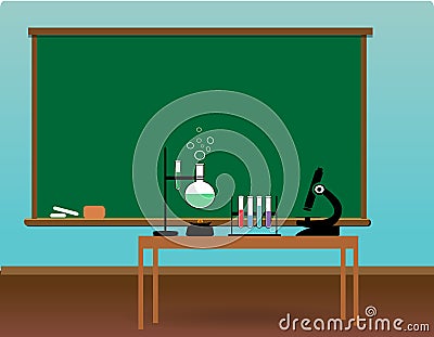 Science class Vector Illustration