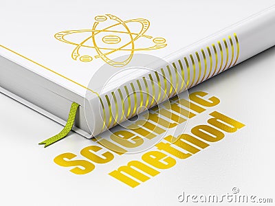 Science concept: book Molecule, Scientific Method on white background Stock Photo