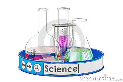 Science concept, 3D rendering Stock Photo