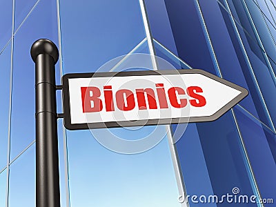 Science concept: sign Bionics on Building background Stock Photo