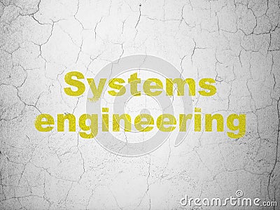 Science concept: Systems Engineering on wall background Stock Photo