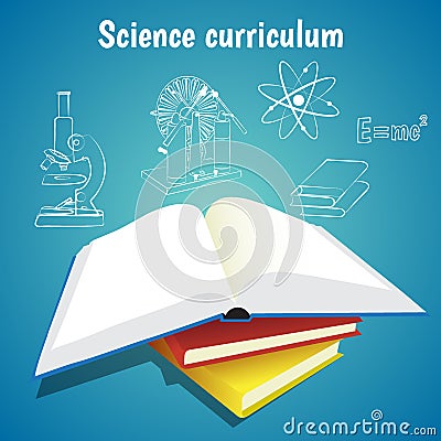 Science curriculum vector concept Vector Illustration