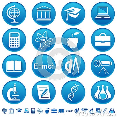 Science & education icons Vector Illustration