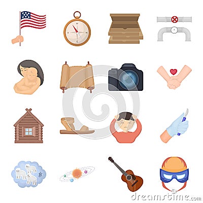 Science, education, medicine and other web icon in cartoon style.Health, recreation, tradition icons in set collection. Vector Illustration