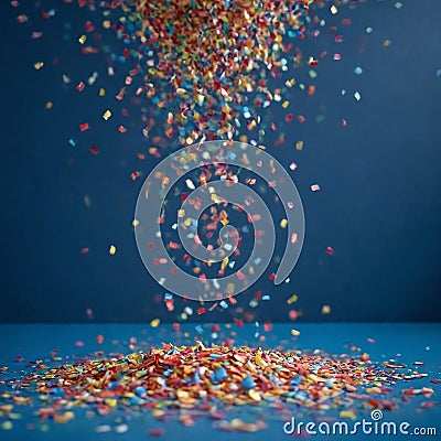 science fiction background of glowing particles with depth of field and bokeh. Particles form line and abstract surface gri Stock Photo