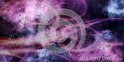 Science Fiction Swirl Galaxy Cosmos Background Stock Photo