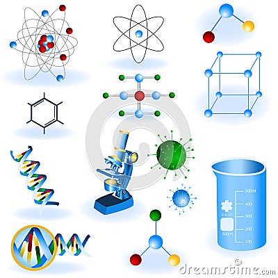 Science icons Vector Illustration