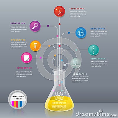 Science lab concept design. Vector Illustration