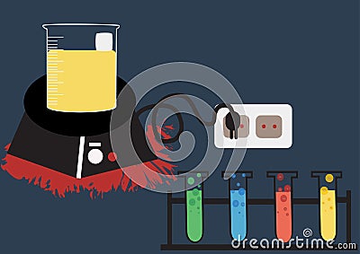 Science lab Vector Icon Set,chemical icons set,Chemical Laboratory, chemical glassware. vector illustration,flat design Vector Illustration