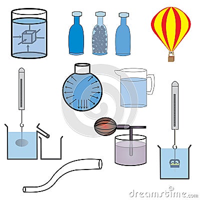 Science laboratory equipment vector Vector Illustration