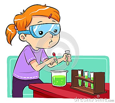 Science Learning Vector Illustration