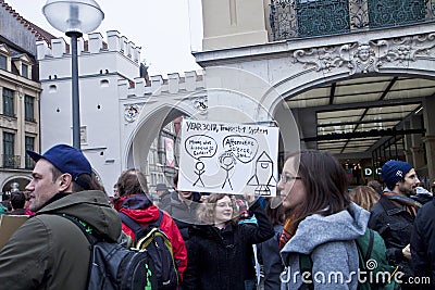 Science March Munich Germany on April 22 2017 Editorial Stock Photo