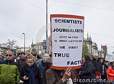 Science March Munich Germany on April 22 2017 Editorial Stock Photo