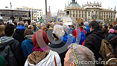 Science March Munich Germany on April 22 2017 Editorial Stock Photo