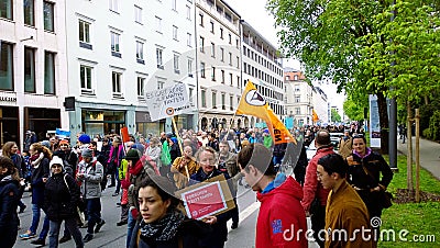 Science March Munich Germany on April 22 2017 Editorial Stock Photo