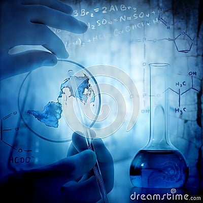 Science and medical background Stock Photo