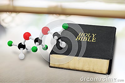 Science and Religion Stock Photo