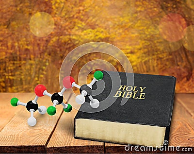 Science and Religion Stock Photo