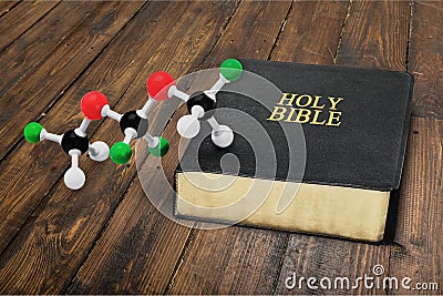 Science and Religion Stock Photo