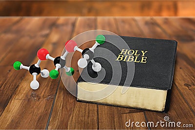 Science and Religion Stock Photo