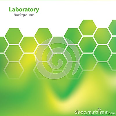 Science and Research - laboratory colorful background - chemical elements Vector Illustration