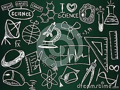 Science school board Vector Illustration