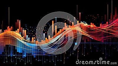 science sorting algorithm vizualization Cartoon Illustration