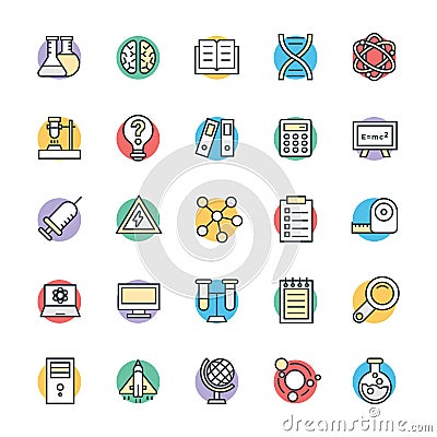 Science and Technology Cool Vector Icons 3 Stock Photo