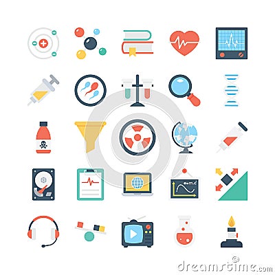 Science and Technology Vector Icons 2 Stock Photo