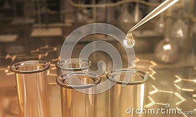 Science test in a laboratory Stock Photo