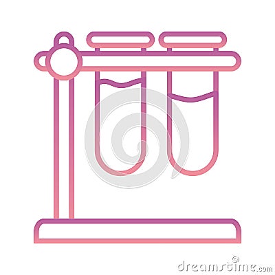 Science tubes gradient style icon vector design Vector Illustration