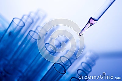 Science tubes and scientific reductions, science concepts Stock Photo